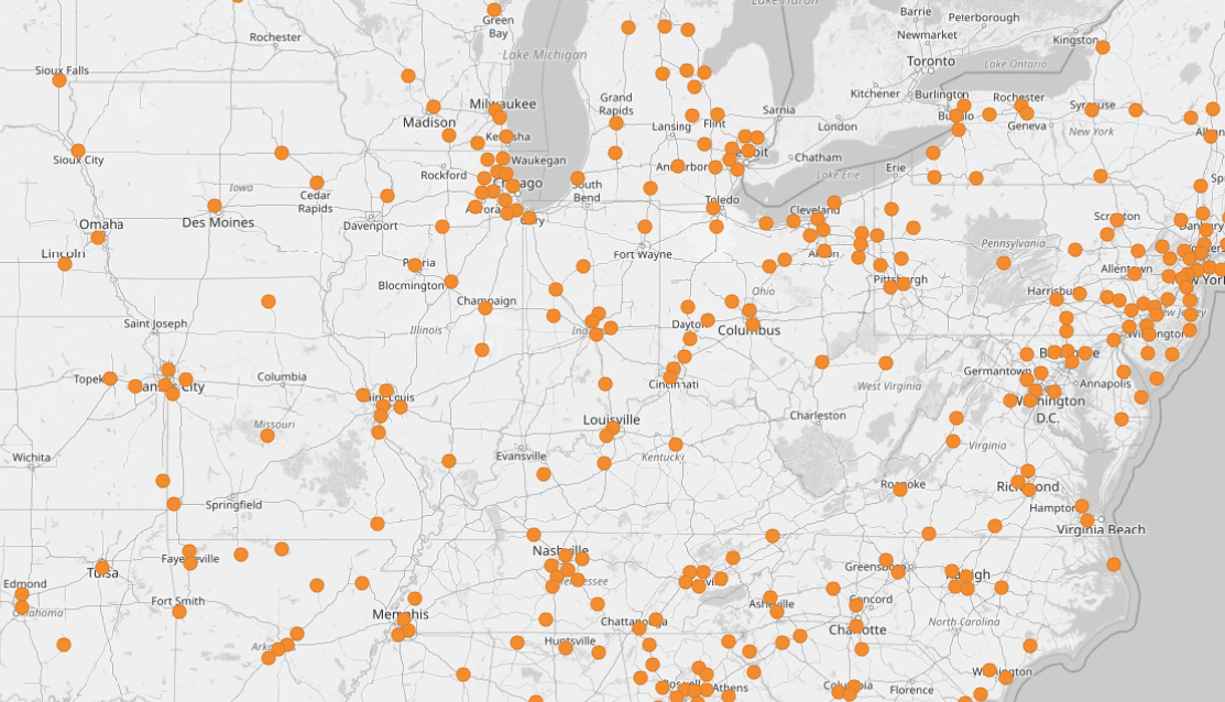 Static map without satellite view