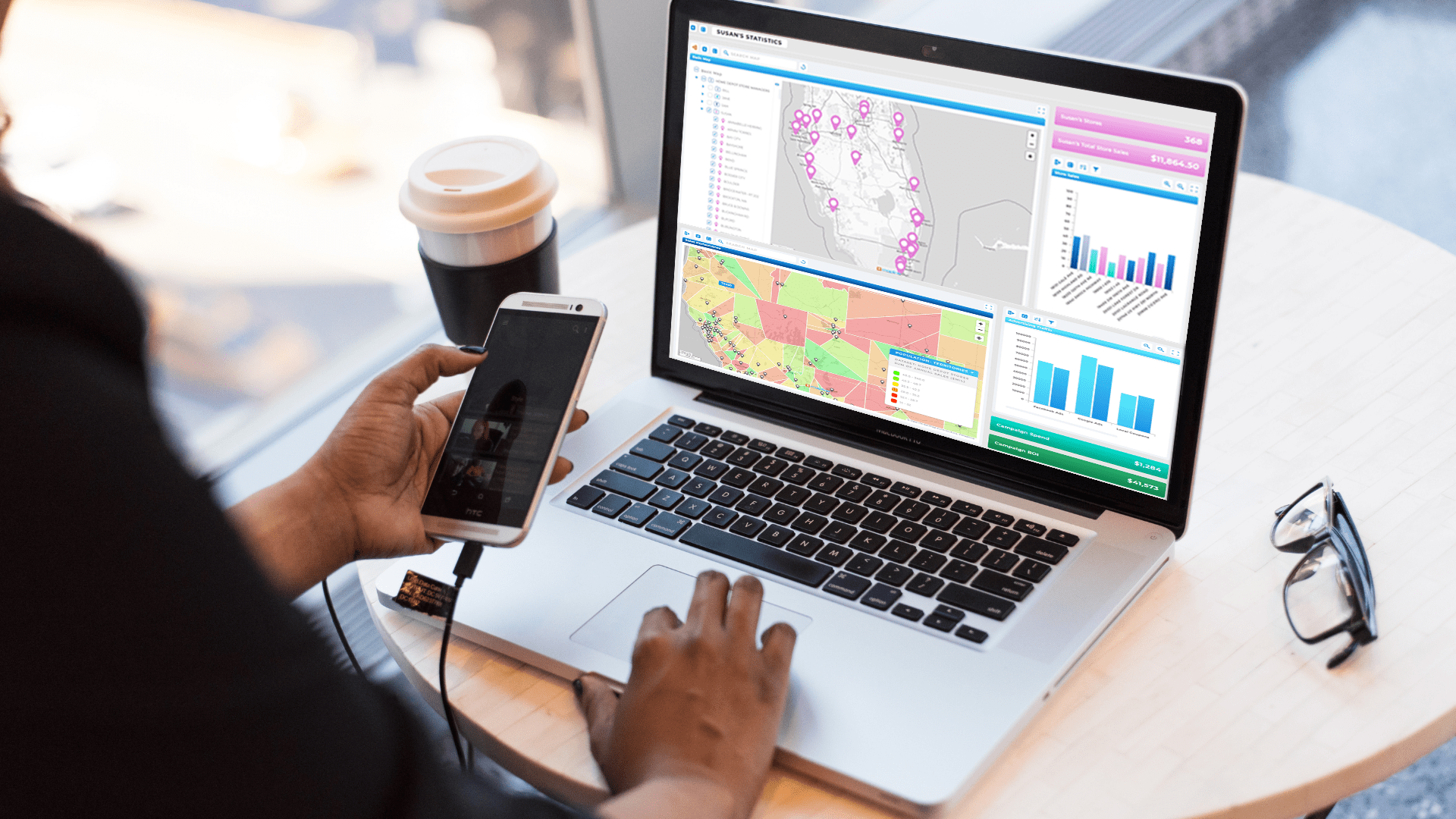 Territory Mapping Software with interactive dashboards