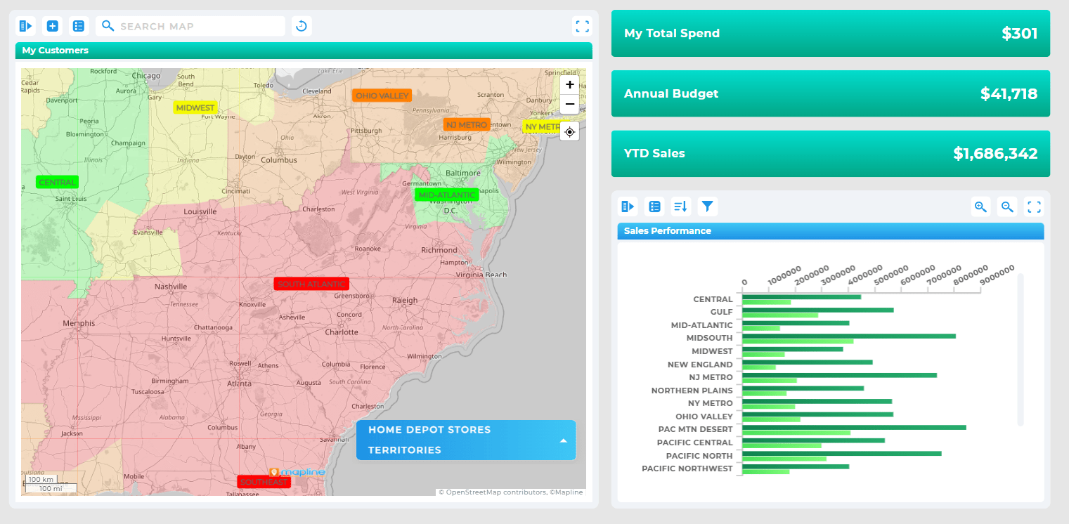 Expandable Excel Map Image